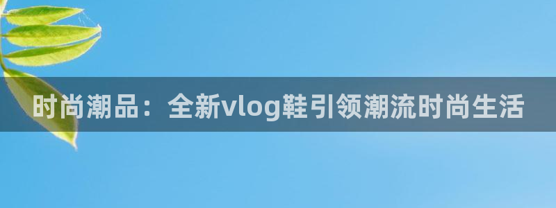 糖心推荐：时尚潮品：全新vlog鞋引领潮流时尚生活